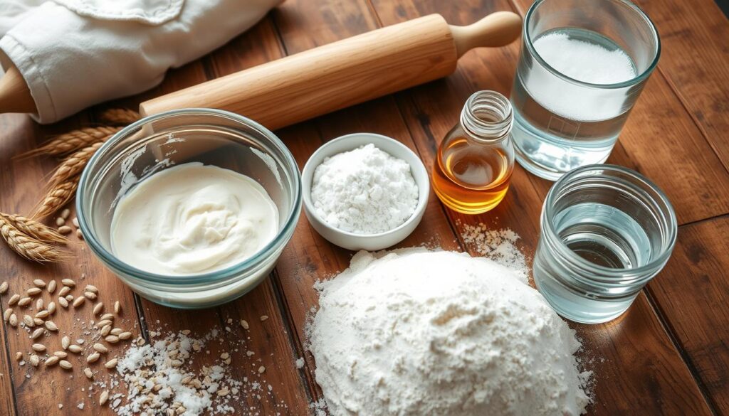 Sourdough Dinner Rolls Recipe ingredients 